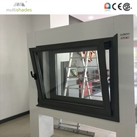 Fenêtres à battants et à basculer en aluminium modernes, résistantes aux ouragans, à double vitrage, insonorisées et écoénergétiques, conformes aux normes NFRC américaines