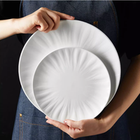 24 Pcs Vaisselle En Stock Style Européen Nouvelle Vaisselle En Porcelaine Osseuse Ensemble D'assiettes Créatives Vaisselle