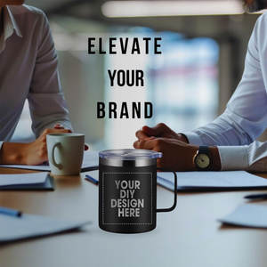 Vaso Térmico de Acero Inoxidable 304 de Doble Pared de Alta Calidad con Logotipo Personalizado, Taza de Café al Vacío con Asa para Camping - Product Image 6