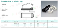 WSS 3 tailles pinces à fil polyvalentes pour la gestion des câbles et les passages de câble Clips de câble avec support de fil de PC TV auto-adhésif solide