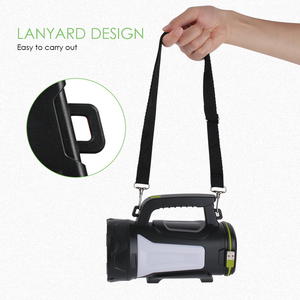 Grande <span class=keywords><strong>lampe</strong></span> de poche 5000lm Portable forte lumière étanche <span class=keywords><strong>avec</strong></span> lanière Rechargeable Power Bank Fonction projecteur pour l'extérieur - Product Image 2