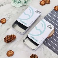 Boîte de rangement en fer blanc carrée personnalisée de qualité alimentaire pour savon artisanal, vente en gros
