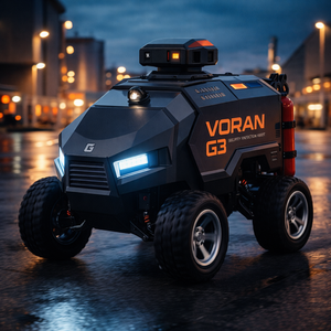 Voran 3D หุ่นยนต์ลาดตระเวนระบบรักษาความปลอดภัยอัตโนมัติ LIDAR Slam Ai สำหรับอุตสาหกรรมสวน - Product Image 3