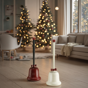 Set di Porta Scovolini WC in PP con Supporto a Incasso, Scovolino Verticale Portatile per Disinfezione - Product Image 1