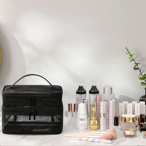 Women's Transparent Mesh for Cosmetics Makeup and Toiletries Kit for Travel <b>Make</b> <b>up</b> Organizer <b>Bag</b> - Product Image 6