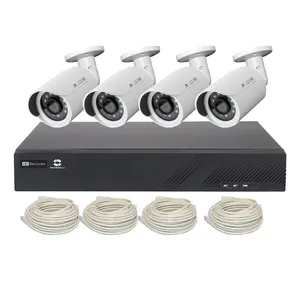 8CH PoE NVR Kit Système avec 4 pièces 2mp IP Caméras Bullet K842E