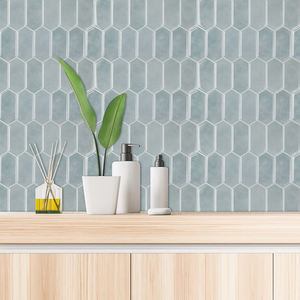 Nouvelle tendance : carrelage mural auto-adhésif en vinyle moderne pour <span class=keywords><strong>cuisine</strong></span> et salle de bain, effet 3D, décoration intérieure, imperméable - Product Image 3