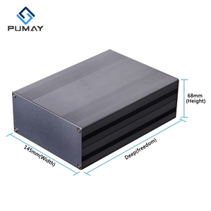 145*68-200 mm <strong>Aluminum</strong> Enclosure 78.5*14mm <strong>Die</strong> Cast Electrical Waterproof Distribution Box case Extruded Anodizing <strong>Extrusion</strong> - Product Image 4