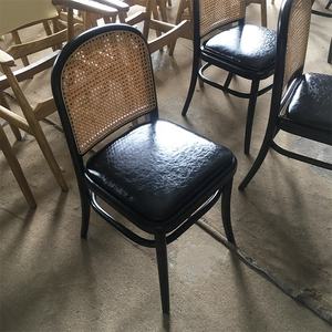 Chaise de salle à manger en bois de frêne avec revêtement en cuir <span class=keywords><strong>Nadia</strong></span> Cafe - Product Image 5