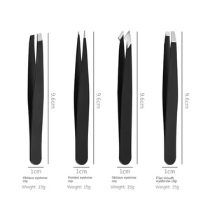 Pinzas de Acero Inoxidable Inclinadas Personalizadas al por Mayor de Fábrica, Envío en 3 Días, Pinzas de Alta Precisión para Cejas y Pestañas Postizas - Product Image 3