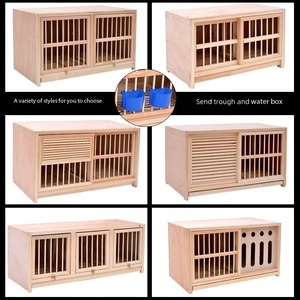 Caja de jaula para palomas de madera maciza para crí<span class=keywords><strong>a</strong></span> óptima de palomas, casa para pájaros de varios tamaños con embalaje de cartón - Product Image 6