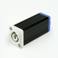 Connecteur Coupleur Powercon BFLIGHT 3P, Boîtier Métallique en Aluminium, Contact en Cuivre, 20A/250V, pour Extension d'Alimentation Audio/Vidéo LED