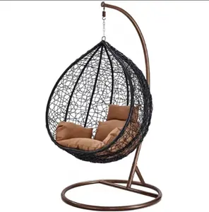 Preiswerter indoor-outdoor-acryl-moderner hängender schwingstuhl bambus terrasse rattan weide ei schwingstuhl klar