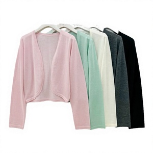 <b>Women's</b> Lightweight Open Front <b>Cardigan</b> <b>Short</b> Sleeveless Office Layering - Product Image 3