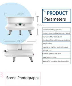 Chine prix d'usine dispositif de moulage de céramique de bonne qualité nouveau design petite mini taille machine de roue de <span class=keywords><strong>poterie</strong></span> <span class=keywords><strong>pour</strong></span> enfants - Product Image 6