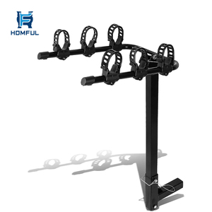 <span class=keywords><strong>Porte</strong></span>-vélo en fer, support robuste pour 3 roues de voiture, Sedan, voyage en plein air, Tube, coffre - Product Image 1