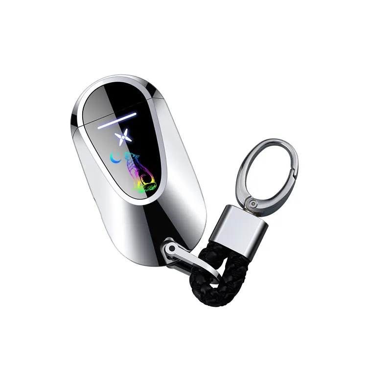 Creative Metal Windproof Electronic Fingerprint Induction Cigarette Lighter Mini Lighter For Cigarette