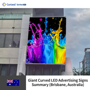 Canbest Apro P5 5.7 mét 3840 + 2880 x5440mm 12.6 + 9.45 x17.85ft ngoài trời cong góc quảng cáo biển quảng cáo LED hiển thị trong Úc - Product Image 4