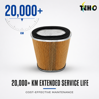 Filtre à air ovale anti-vibrations TENGHAO pour rickshaw, véhicule utilitaire à trois roues, moteur, pièces de rechange pour admission d'air