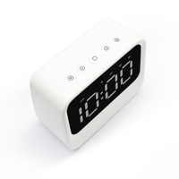Speaker BT5.3 Portabel 5W Multifungsi OEM untuk Rumah, Handsfree, dengan Jam Alarm LED dan Desain Plastik