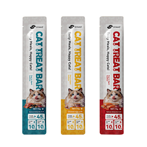 Fournisseur OEM ODM d'aliments pour animaux de compagnie, bâtonnets de friandises de 15 g aux saveurs variées, collations, nourriture humide pour chats - Product Image 1