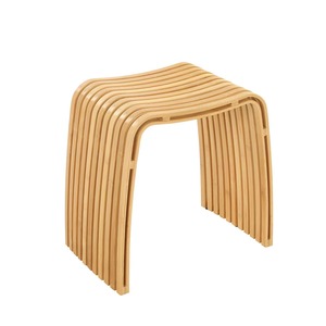Chaise en bambou durable, tabouret de salle de bain réutilisable, banc de douche en bambou, chaise de salle à manger durable, tabouret de salle à manger et de dressing en bambou - Product Image 3