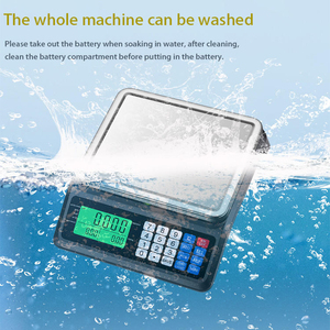 J&R 신형 소형 전자 저울 15kg 30kg 40kg 디지털 가격 계산 저울 스테인리스 스틸 매장용 - Product Image 6