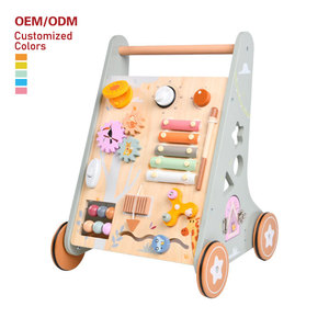 Juguete Multifuncional Antivuelco para Niños, Andador para Bebés, Carrito de Empuje/Arrastre para Niños Pequeños, Niños y Niñas - Product Image 1