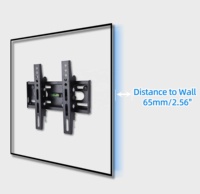 Braket Dinding TV Universal Tilt Heavy Duty dengan Penyangga Baja dan Level Terintegrasi untuk Layar LCD LED Plasma 15-37 Inch