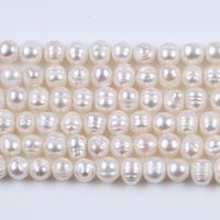 Prix de gros d'usine Perles de pomme de terre 7-10mm Perles d'eau douce Perles en vrac pour la fabrication de bijoux