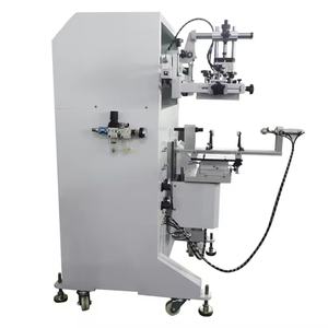 Nueva Máquina de Serigrafía Semiautomática para Superficies Cilíndricas Curvas, Impresora Neumática Multifuncional para Etiquetas en Frascos y Tubos de Plástico - Product Image 4