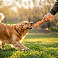 Jouet interactif pour chien en peluche avec corde de traction et balle de tennis, couineur, pour nettoyage des dents, pour chiot, vente en gros, usine OEM personnalisée