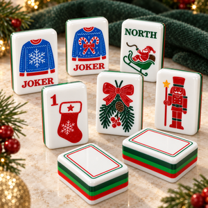 Juego de Mahjong Rosa Listo para Fiestas, Juego de <span class=keywords><strong>Rummy</strong></span> con Fichas para Acampar, Noche de Chicas y Actividades de Team Building - Product Image 1