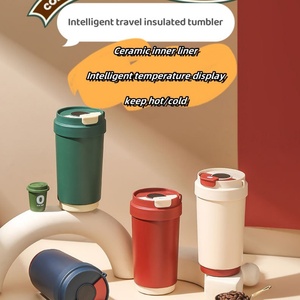 500ml /17OZ <b>Smart</b> 316 Stainless Steel Travel Coffee Mug With Ceramic Coating Liner Insulated Stainless Steel Coffee Cup - Product Image 2