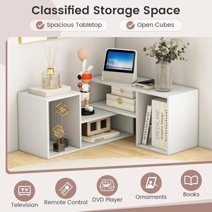 Mueble <span class=keywords><strong>de</strong></span> TV <span class=keywords><strong>de</strong></span> Lujo para <span class=keywords><strong>Entrada</strong></span>, Mueble <span class=keywords><strong>de</strong></span> TV <span class=keywords><strong>de</strong></span> Esquina Multifuncional con Almacenamiento <span class=keywords><strong>de</strong></span> Múltiples Niveles, Soportes <span class=keywords><strong>de</strong></span> TV Retráctiles para Sala <span class=keywords><strong>de</strong></span> Estar - Product Image 3