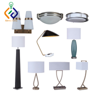Lampe de chevet en céramique pour chambre King Queen, hôtel Kawell Zhongshan, avec port de charge USB sur la base, style Staybridge Suites