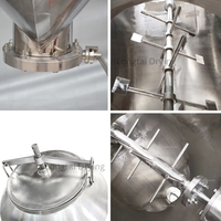 Mélangeur de poudre en forme de V de 100 L pour le mélange de pigments cosmétiques, petite machine de mélange électrique industrielle, moteur à engrenages, fabrication sur mesure