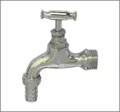 Grifo de latón de 1/2"X3/4" de 2 vías con apertura rápida de zinc y bola de latón anticorrosión para lavadora - Product Image 2