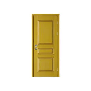 Wholesale MDF Solid Wooden Door for Home and Hotel Main Entrance Waterproof and Manually Opened Competitive Price