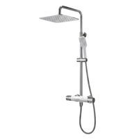 Ensemble de douche cascade en laiton massif, mitigeur 3 voies, robinet de douche à double poignée, système de salle de bain chaud/froid