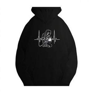 Sweat-shirts décontractés pour femmes, motif Cœur, tricotés 100% Polyester, avec impression par transfert thermique, col à capuche, pour le soudage - Product Image 1