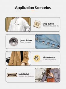 Bottoni Metallici Sostenibili Pionieri Conformi agli Standard Ambientali UE, All'Avanguardia nella Nuova Tendenza della Moda Europea - Product Image 6