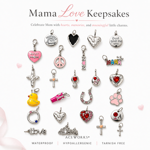 Recuerdos de Mamá |   Dijes de Acero Inoxidable Plateados al por Mayor, Colgantes de Amor, Familia y Fe para la Fabricación de Joyería - Product Image 1