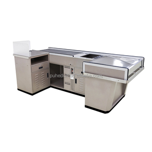 Konveyör bant ve plastik parça aksesuarı ile Modern tasarım paslanmaz çelik süpermarket kasası - Product Image 2