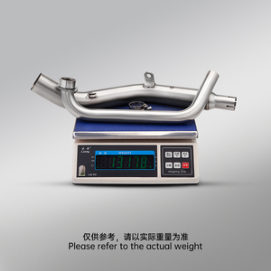 Sistema de escape completo para motocicleta Zontes ZT125 U1 ZT125 G1 GK125 GK <span class=keywords><strong>125</strong></span> Z1 <span class=keywords><strong>Z2</strong></span> 2021-2025 con silenciador y tubo de conexión frontal de 51 mm - Product Image 6