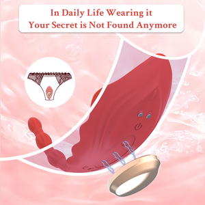 Vibratore a Farfalla Indossabile per Clitoride, Giocattolo Sessuale per Adulti, Coppie o Donne, Pene Finto, Macchina del Sesso con Stimolazione Anale - Product Image 3