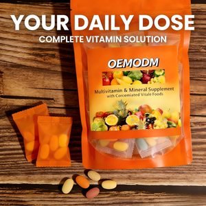 OEM Çoklu Vitamin Tabletleri Toplu Paketlerde |   Tam Gıda Vitamin Mineral Takviyesi |   Glutensiz Vejetaryen - Product Image 6