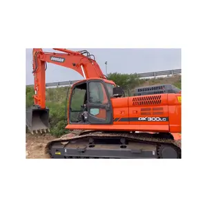 Excavadora usada grande y pesada de 30 toneladas Doosan DX300 Original de Corea Excavadora Doosan usada de segunda mano Máquina de construcción de 30 toneladas