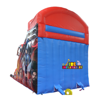 Toboggan Goflable commercial Spiderman Kids Jumper Château de saut gonflable en PVC Maison de rebond et toboggan aquatique