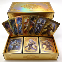 Cartes TCG personnalisées, originales, thème Romance, très demandées, chinoises, japonaises, avec art diamanté dessiné à la main, packs de cartes anime, protège-cartes, jeu
